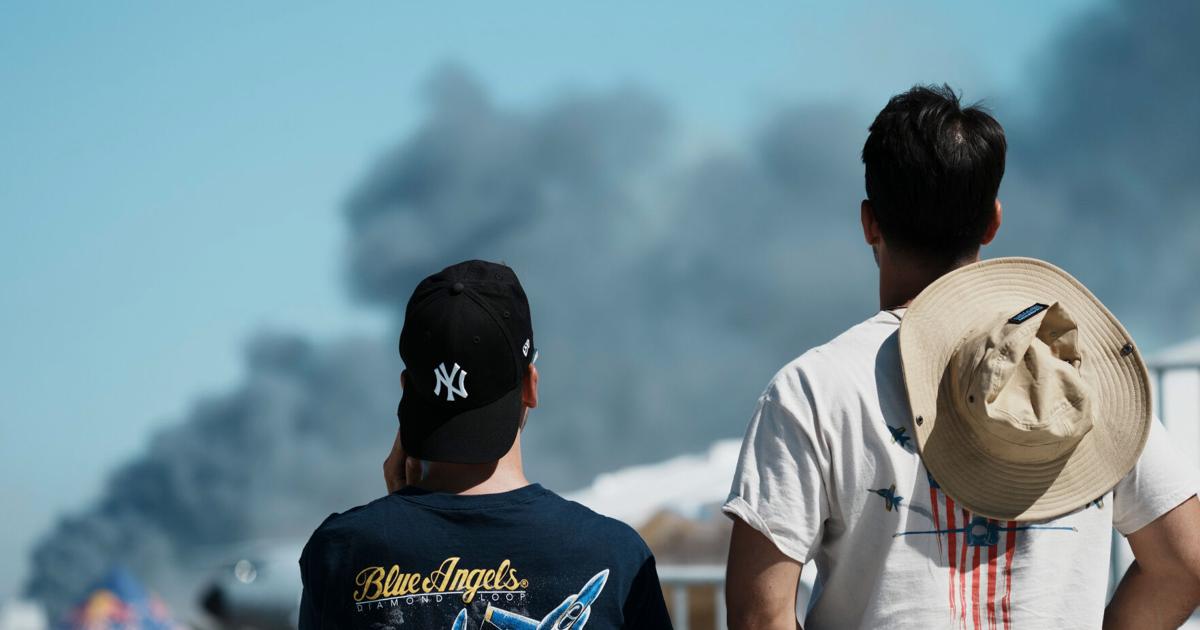 Greek air force jet crashes at annual aerial show, starts fire | Ap-world