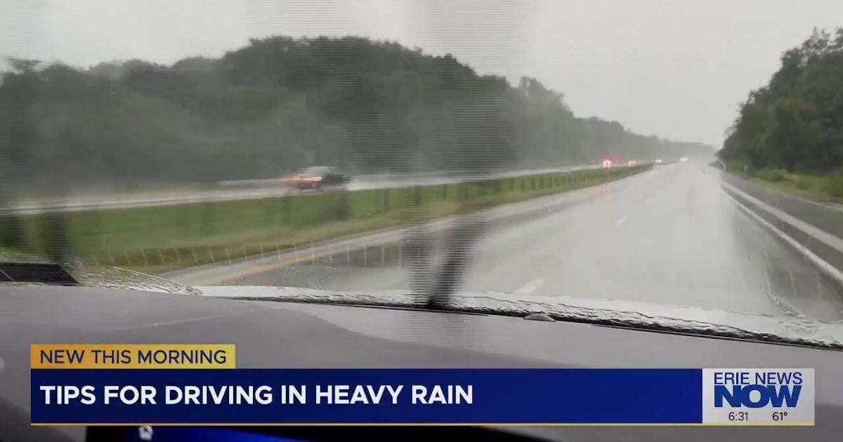 Heavy Rain Creates Hazardous Driving Conditions in Erie | News