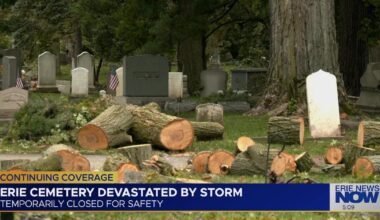 Cleanup Underway at Erie Cemetery After Severe Storm Damage | News