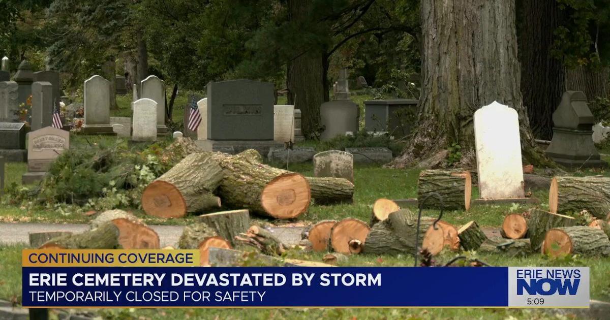 Cleanup Underway at Erie Cemetery After Severe Storm Damage | News