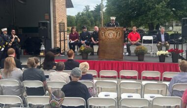 Greenawalds Fire Co. holds 9/11 ceremony at memorial featuring steel from WTC site | Allentown Area