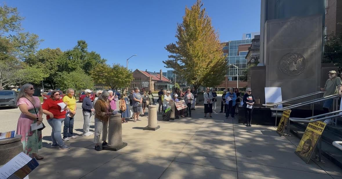 Community Holds Monthly Immigrant Vigil in Downtown Erie | News