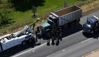 Motorcyclist dead after crash with dump truck in Upper Macungie Twp., coroner says | Western Lehigh County