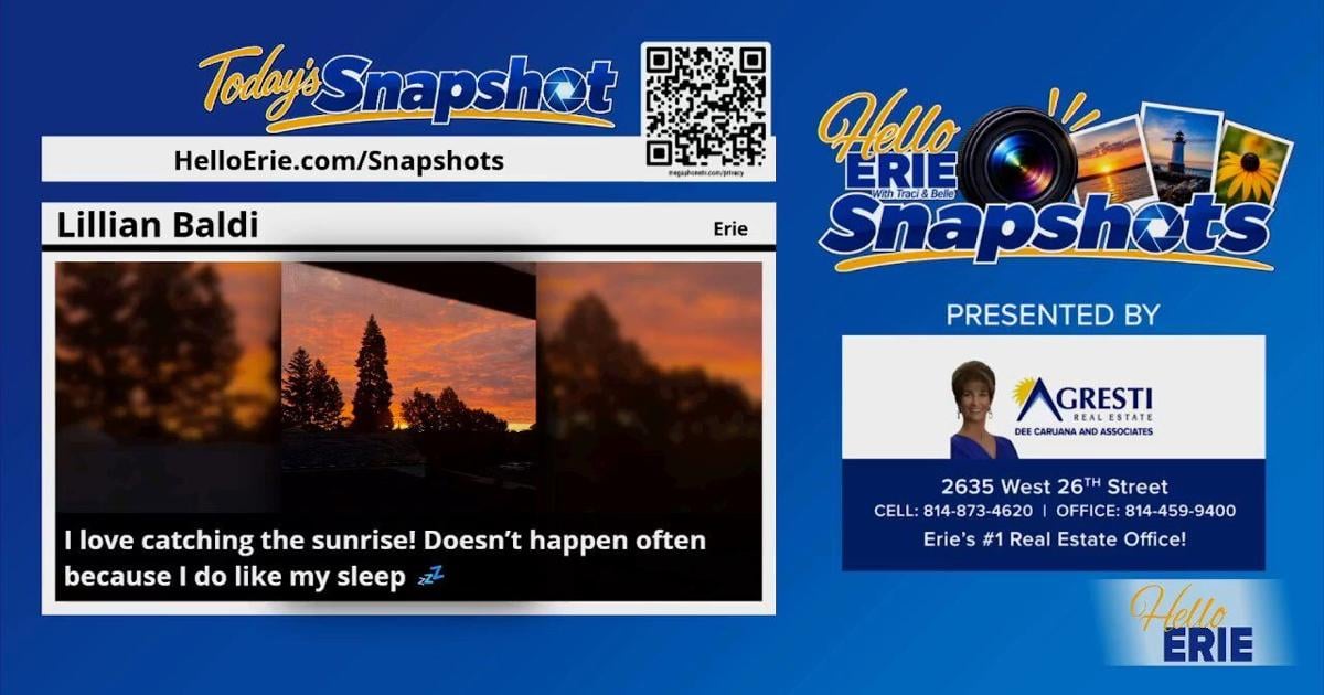 Hello Erie snapshot of the day captures sunrise hues | Hello Erie