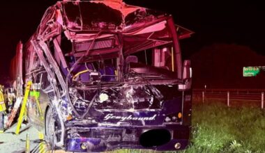 9 Hospitalized After Greyhound Bus, Tractor-Trailer Crash on I-90 | Local News