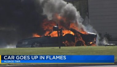 Car goes up in flames at Dunkin in Alsace Township | Reading Area