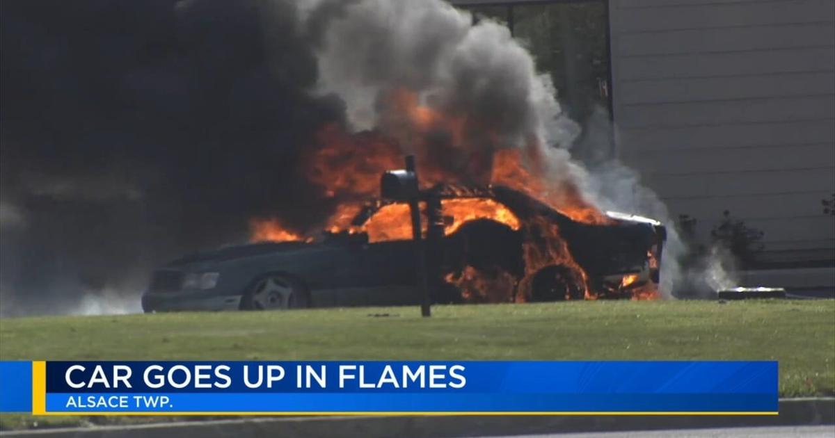 Car goes up in flames at Dunkin in Alsace Township | Reading Area