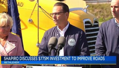 Route 378 resurfacing among road improvement projects getting financial boost, Gov. Shapiro says in Bethlehem visit | State