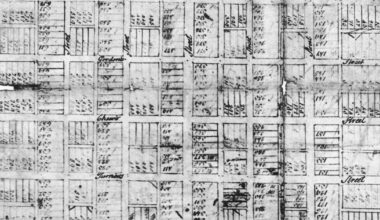 Northampton Town (future Allentown) original city plan from 1762 |