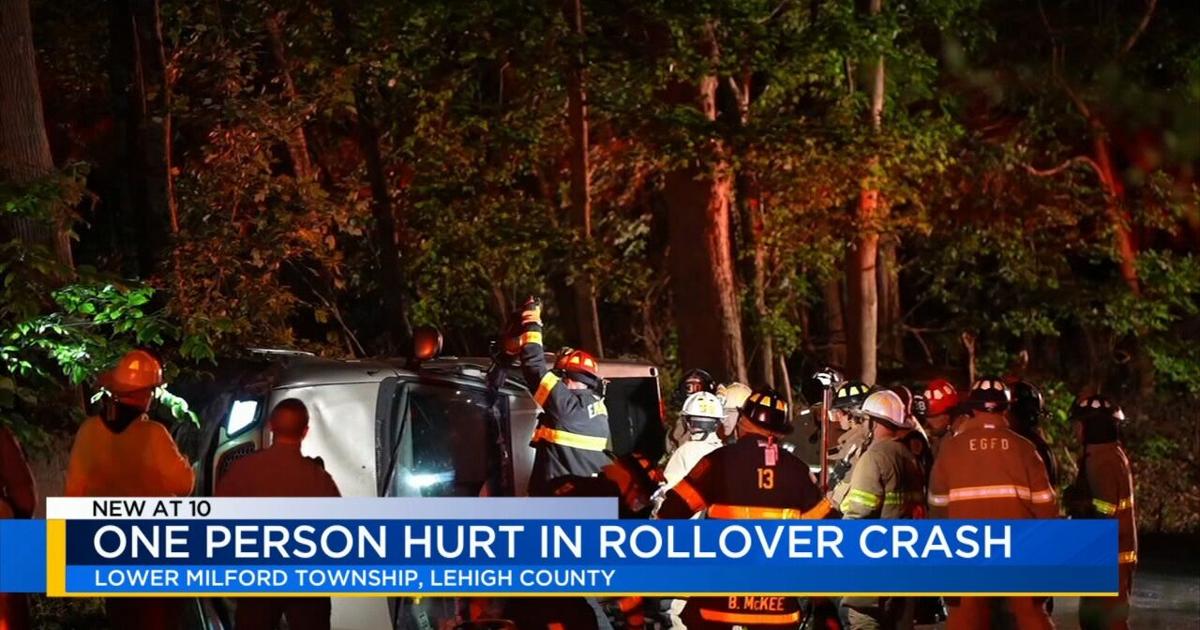 Rescue crews respond to rollover crash on Zionsville Road | Southern Lehigh County