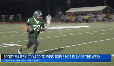 Twin Valley's Brody Majeski earns the Triple Hot Play honors for week five | Sports