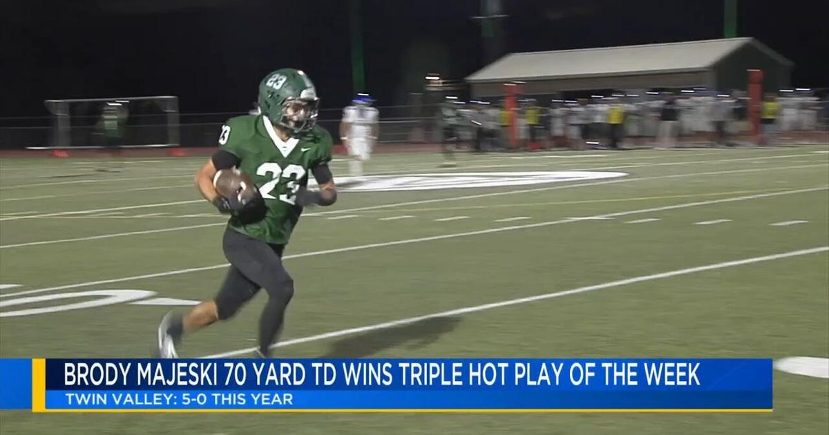 Twin Valley's Brody Majeski earns the Triple Hot Play honors for week five | Sports