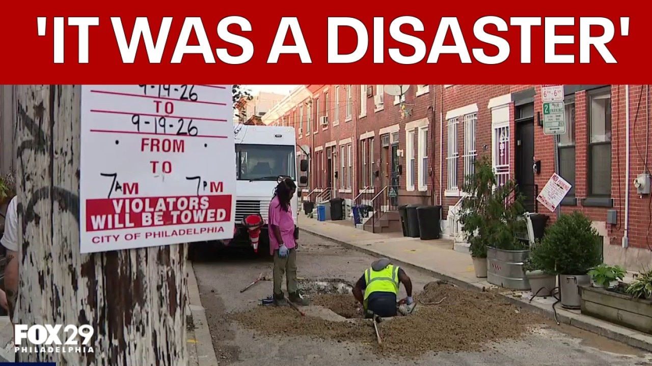  South Philly homes flooded again after water line damaged