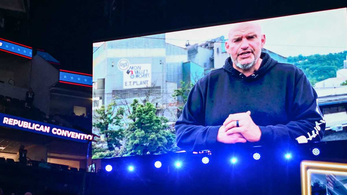 Pennsylvania Sen. Fetterman speaks to Republican midterm convention