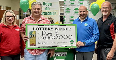 PA Lottery Winner Dave S. PA Lottery Winner Dave S.