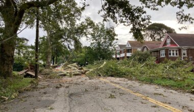 Erie reopens roads after storm damage. Some roads remain one lane.