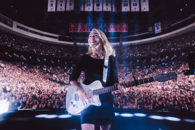 Phoebe Bridgers at Xfinity Mobile Arena in South Philly during The Lost Tour on Monday night.