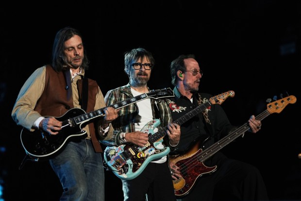 Rock band Weezer is performing at the Xfinity Mobile Arena. (AP Photo/Claudia Rosel)