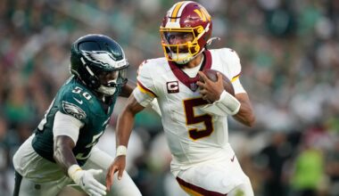 Commanders come up a few yards short in Week 1 loss to Eagles