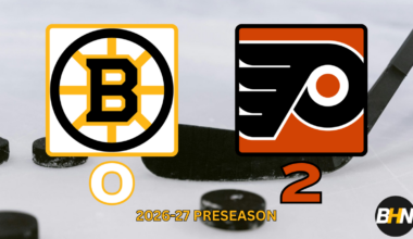 Bruins Shut Out in Philadelphia, Suffer First Preseason Loss