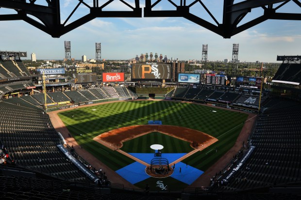 Rate Field in Chicago is seen in Chicago before a game between the Chicago White Sox and the Pittsburgh Pirates on Sept. 8, 2026. (Chris Sweda/Chicago Tribune)