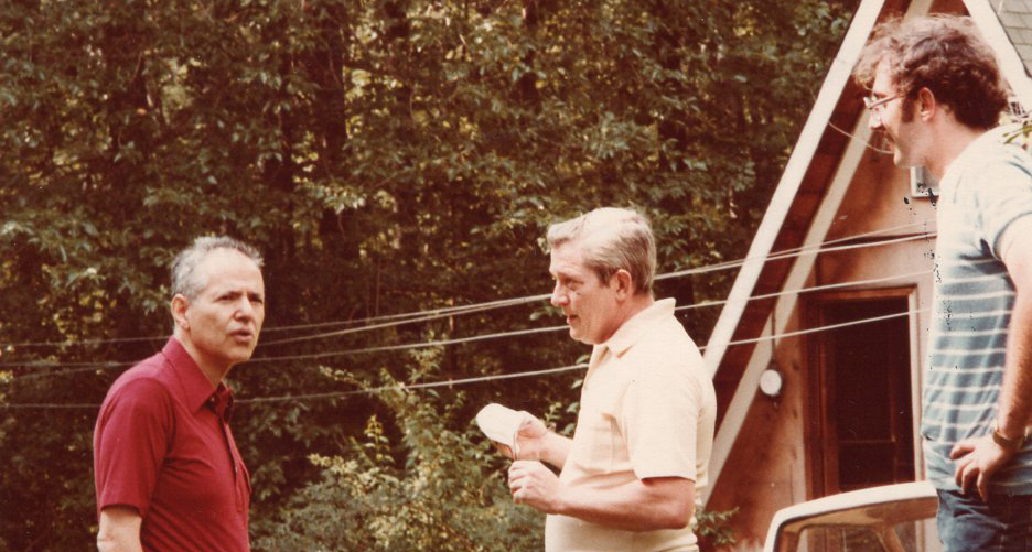 Wolfgang J. “Jim” Choyke (left), Norman Doyle of Westinghouse, and Bill Lauer in 1976.