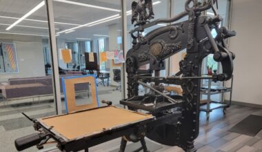 Experiment with printmaking, typography and textual art using Pitt's two antique letterpresses | University Times