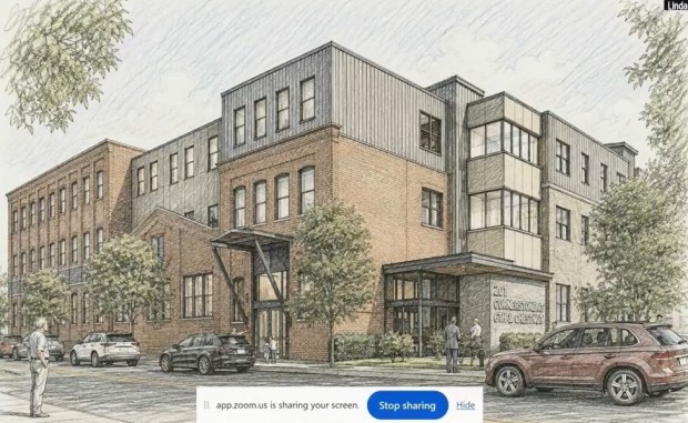 Cornerstone at Sixth and Chestnut is planned for 46 apartments for residents 62 and older. (Courtesy of Reading)