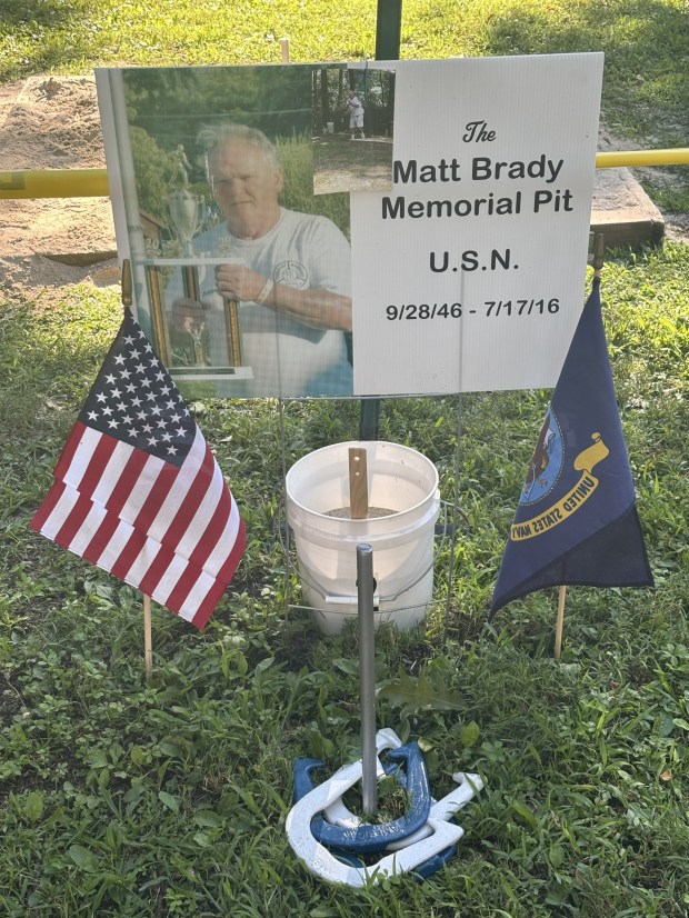 One of the four memorials at the tournament this year was for Matt Brady, a longtime supporter of the Upper Darby Detachment, and a founder of the event. (COURTESY OF PETE LEAHY)
