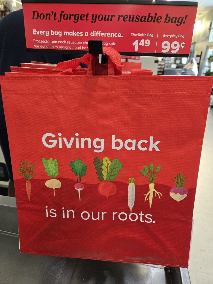 GIANT hunger relief reusable bag