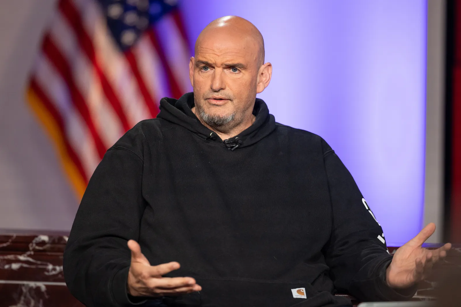 Pennsylvania Senator John Fetterman speaks in Boston on June 2, 2025.