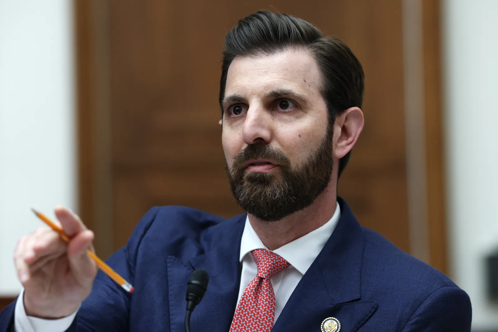 Representative Chris Deluzio speaks on April 29, 2026, in Washington, D.C.