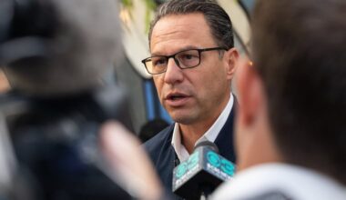 Gov. Josh Shapiro in South Philadelphia on Friday, Sept. 25, 2026.