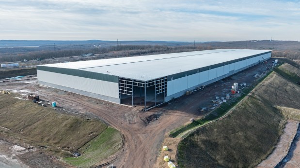 The first building at CrossRoads East Business Park has 372,000 square feet and is expected to be ready for tenants this spring. (Submitted Photo)