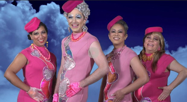 The Bearded Ladies Cabaret is transforming a former industrial space into an otherworldly airport terminal in "Priority Hoarding: A Retrospectacle." (Courtesy of The Bearded Ladies Cabaret)