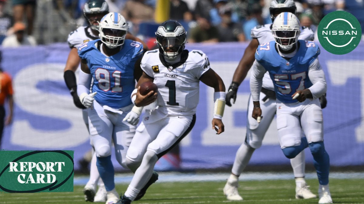 Eagles grades by position after close win over Titans – NBC Sports Philadelphia