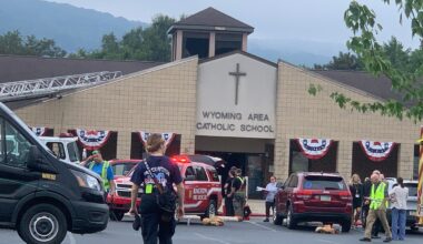 Wyoming Area Catholic students evacuated after fire, no injuries reported