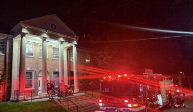Firetruck at Delta Upsilon, LUPD reports occupants safe