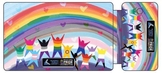 "Living Pride" by Anu Morgan is featured on a new limited-edition Pride library card available at the Reading Public Library. (Courtesy of Reading Pride Celebration)