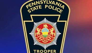 Pickup truck crashes into Pennsylvania State Police station in Wayne County
