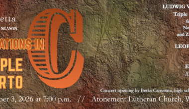 Berks Sinfonietta to perform Beethoven’s Triple Concerto in Wyomissing