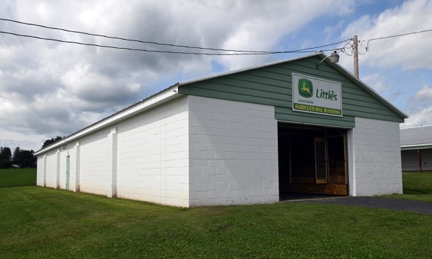 The Oley Fair's agricultural building has undergone renovations for this year's fair. (BILL UHRICH/READING EAGLE)