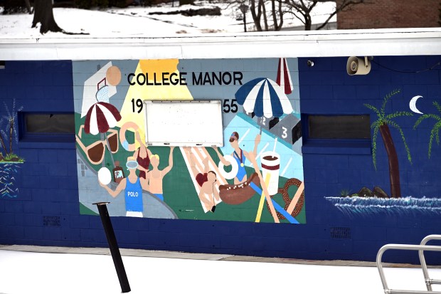 The College Manor Pool, 1635 Rockland St., was established in 1955, and without financial assistance from the city may be forced to close. (BILL UHRICH - READING EAGLE)
