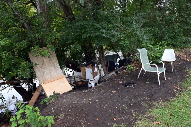 Reading police say outreach, rather than clearing homeless encampments, is the department's primary focus. (BILL UHRICH/READING EAGLE)