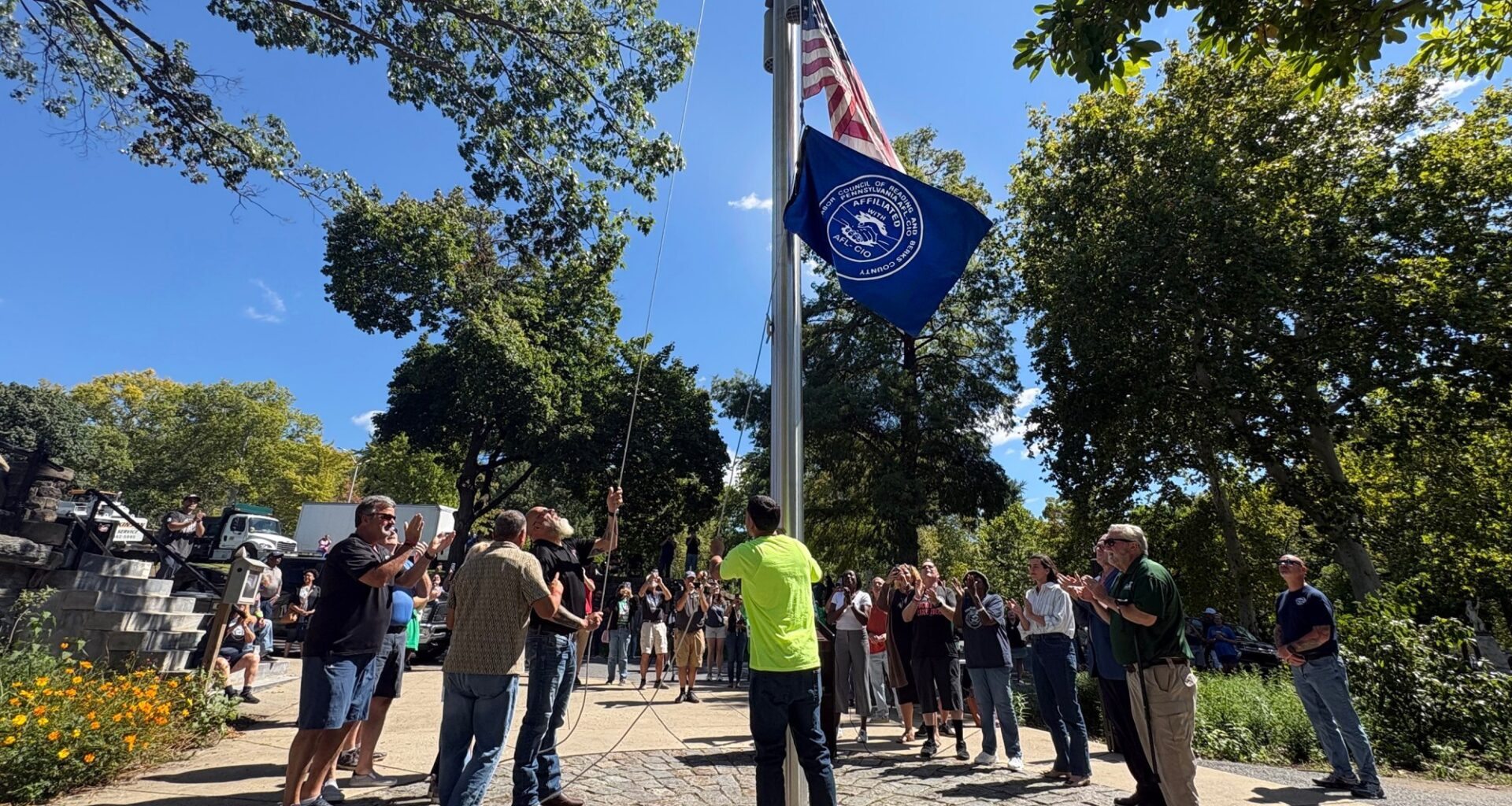 At City Park ceremony, union and elected leaders push to bring back Reading’s Labor Day parade