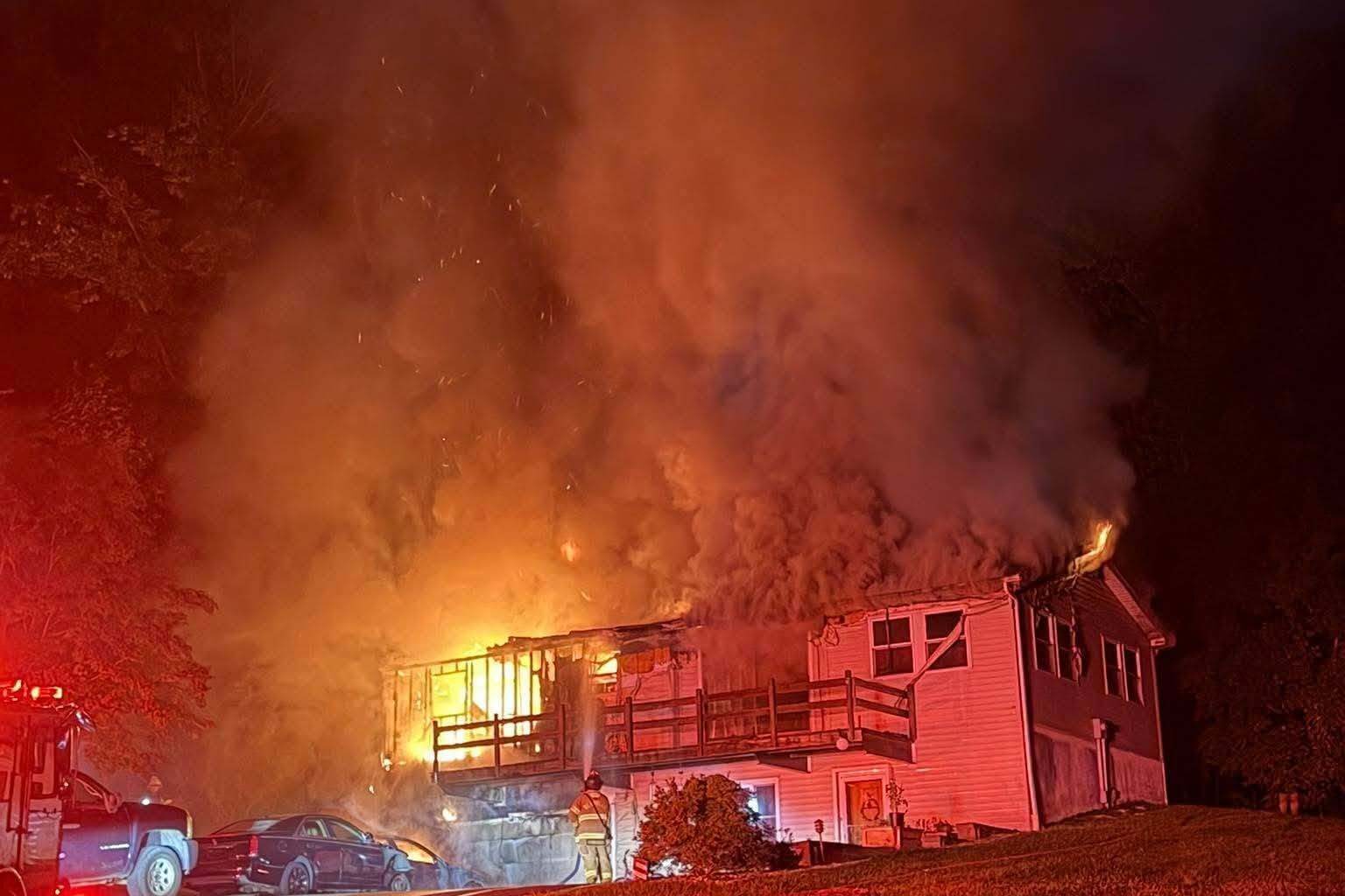 Blaze destroys western Berks home