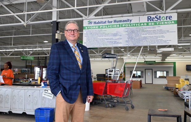 Habitat for Humanity's ReStore location in Muhlenberg Township will close on Sept. 12 and reopen in October in Wyomissing. Tim Daley, executive director of Habitat for Humanity, stands inside the store. (BILL UHRICH/MEDIANEWS GROUP)