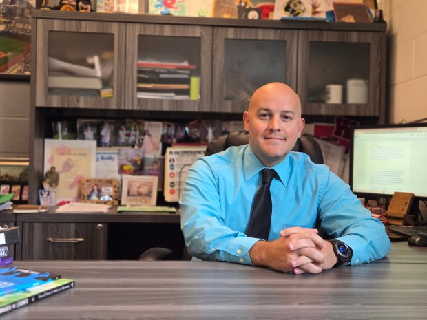 Dr. Jon Stenger, principal of Green Valley Elementary School (DAVID MEKEEL - READING EAGLE)