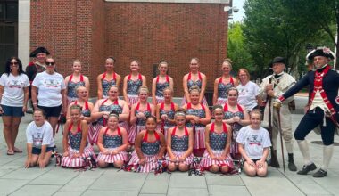 Double “R” Twirlettes perform at America 250 festivities at Museum of the American Revolution