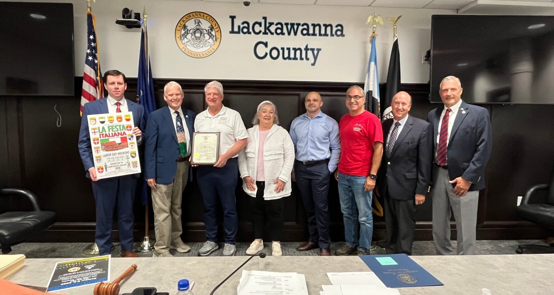 Commissioners recognize 50 years of La Festa – Scranton Times-Tribune